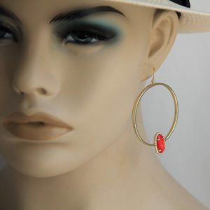 Kendra Scott Elora Bright Red Earrings